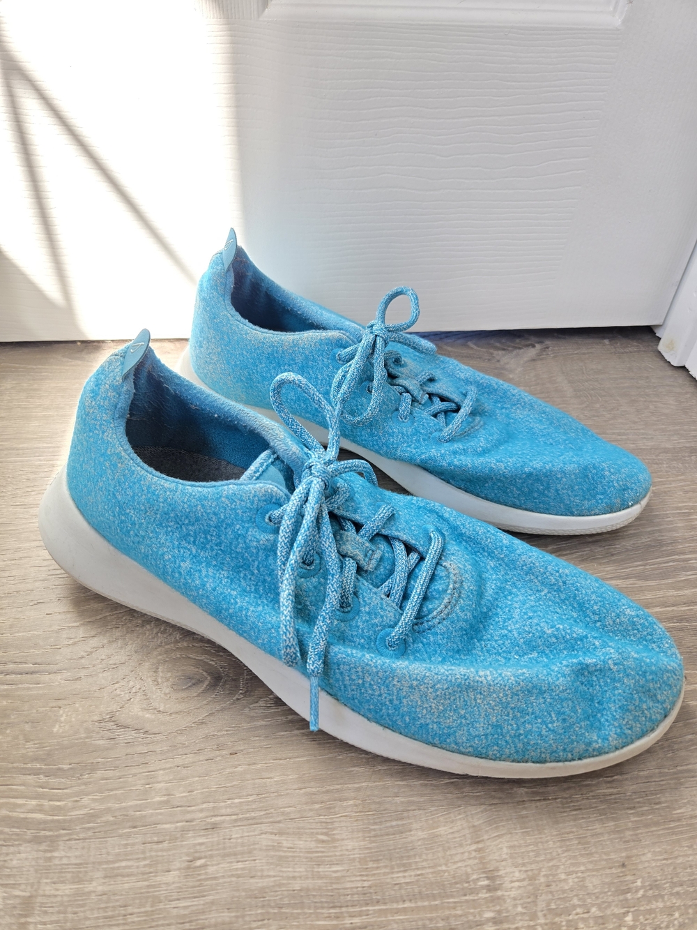 Allbirds Wool Runners Bright Blue Sneakers Size 12